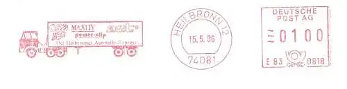 Freistempel E83 0818 Heilbronn - Der Heilbronner Autoteile-Express (Abb. LKW / Sattelschlepper) (#1778)