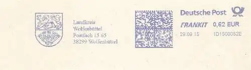 Freistempel 1D15000652E Wolfenbüttel - Landkreis Wolfenbüttel (Abb. Wappen) (#1864)