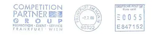 Freistempel E847152 Frankfurt am Main - Competition Partner Group / Promotion Event Service Frankfurt Wien (#1925)