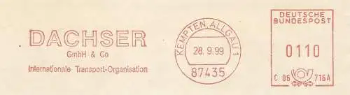 Freistempel C06 716A Kempten, Allgäu - DACHSER GmbH & Co / Internationale Transport-Organisation (#2004)