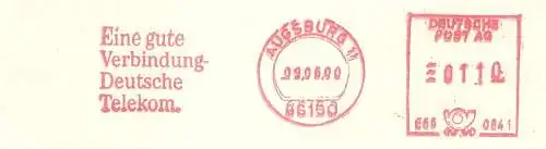 Freistempel E65 0641 Augsburg - Eine gute Verbindung - Deutsche Telekom. (#2033)