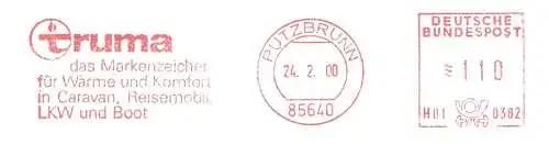 Freistempel H01 0382 Putzbrunn - Truma das Markenzeichen für Wärme und Komfort in Caravan, Reisemobil, LKW und Boot (#2119)