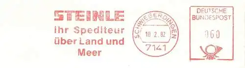 Freistempel Schwieberdingen - STEINLE Ihr Spediteur über Land und Meer (#2137)