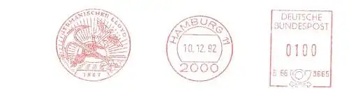 Freistempel B66 3665 Hamburg - Germanischer Lloyd 1867 (Abb. Logo des Germanischen Lloyds) (#2184)