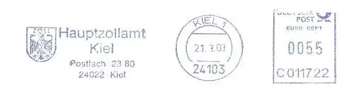 Freistempel C011722 Kiel - Hauptzollamt Kiel (#2192)