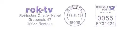 Freistempel F731421 Rostock - rok-tv / Rostocker Offener Kanal (#2196)