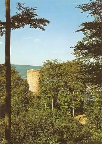 Ansichtskarte Deutschland - Hann. Münden - Ruine Bramburg im Weserbergland (2764)