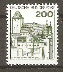 Briefmarke BRD Mi.Nr. 920 (R) ** Rollenmarke mit Zählnummer "265" / Burgen und Schlösser 1977 / Schloss Bürresheim #