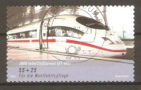 Briefmarke BRD Mi.Nr. 2567 o Eisenbahnen in Deutschland 2006 / InterCityExpress ICE 403 #