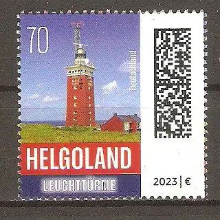 Briefmarke BRD Mi.Nr. 3774 ** Leuchttürme 2023 /  Leuchtturm Helgoland #