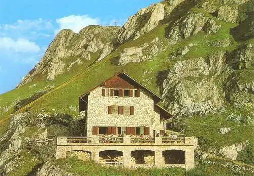 Ansichtskarte Österreich - Vils - Pfrontner Hütte mit Aggenstein (2816)