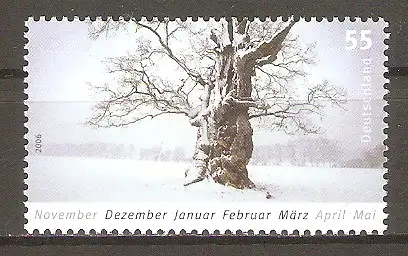 Briefmarke BRD Mi.Nr. 2509 ** Post 2006 / Winter - Alter Baum in Winterlandschaft #