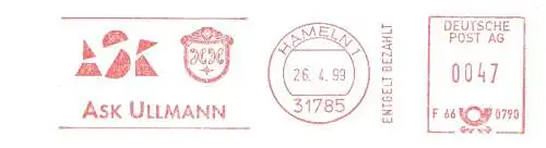 Freistempel F66 0790 Hameln - ASK ULLMANN (#2223)