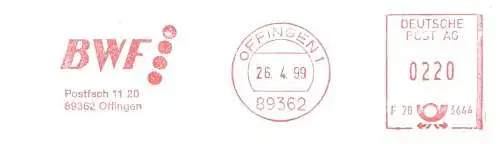 Freistempel F70 3644  Offingen - BWF (#2228)