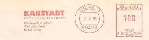 Freistempel A06 0696 Unna - KARSTADT Aktiengesellschaft - Warenverteilzentrum (#2248)