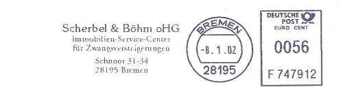 Freistempel F747912 Bremen - Scherbel & Böhm oHG - Immobilien-Service-Center für Zwangsversteigerungen (#2337)