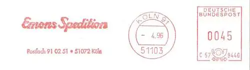 Freistempel C57 944G Köln - Emons Spedition (#2398)