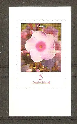 Briefmarke BRD Mi.Nr. 3459 ** Blumen 2019 (selbstklebend aus Folienblatt) / Flammenblumen (Phlox sp.) #