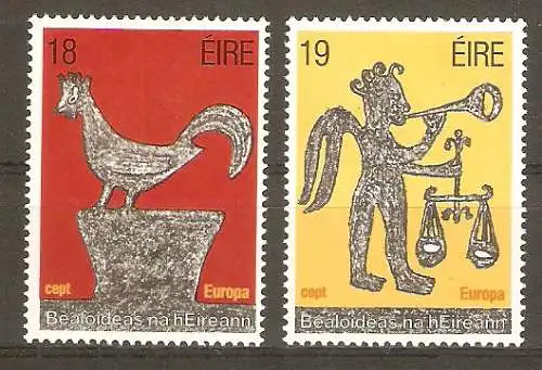 Briefmarke Irland Mi.Nr. 439-440 ** Europa CEPT 1981 / Folklore / Kompletter Satz ! #