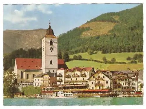 Ansichtskarte Österreich - St. Wolfgang - "Weisses Rössl" und Schafberg (2829)