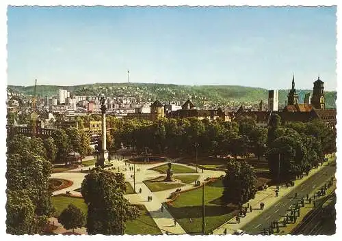 Ansichtskarte Deutschland - Stuttgart - Schlossplatz (2830)