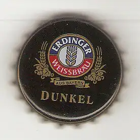 Kronkorken Erdinger Weissbräu Dunkel - Aus Bayern #kk7