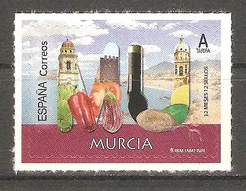 Briefmarke Spanien Mi.Nr. 5491 ** Provinzen 2020 / Murcia #