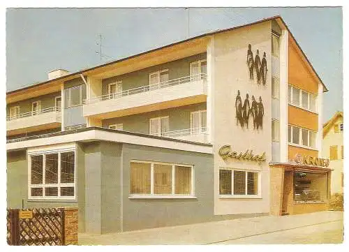 Ansichtskarte Deutschland - Steinenbronn - Hotel Gasthof Krone (Bes. Kurt Schienle) (2871)