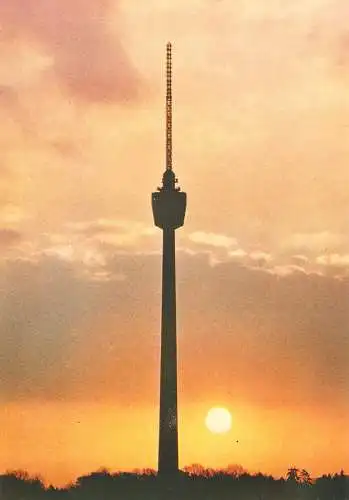 Ansichtskarte Deutschland - Stuttgart - Fernsehturm Abendstimmung (2872)