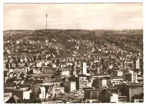 Ansichtskarte Deutschland - Stuttgart - Stuttgart mit Fernsehturm (2873)