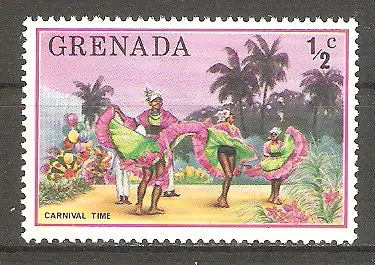 Briefmarke Grenada Mi.Nr. 733 ** Tourismus 1976 / Karnevalstänzerinnen #