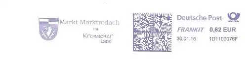 Freistempel 1D1100076F Marktrodach - Markt Marktrodach im Kronacher Land (Abb. Wappen) (#2464)