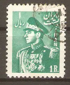 Briefmarke Iran Mi.Nr. 854 o Mohammad Reza Schah Pahlavi 1951 #