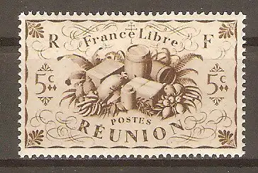 Briefmarke Réunion Mi.Nr. 266 ** Landesprodukte 1943 #