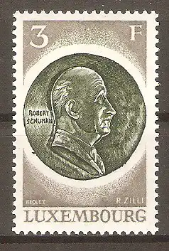 Briefmarke Luxemburg Mi.Nr. 849 ** 20 Jahre Niederlassung der Montanunion in Luxemburg 1972 / Präsident Robert Schuman #