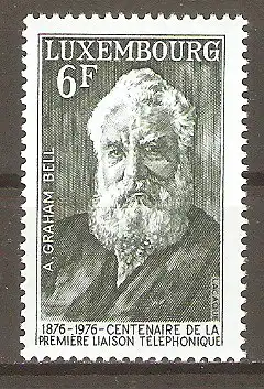 Briefmarke Luxemburg Mi.Nr. 935 ** 100 Jahre Telefon 1976 / Alexander Graham Bell #