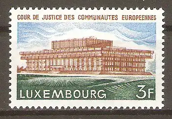 Briefmarke Luxemburg Mi.Nr. 851 ** Bauten 1972 / Gerichtshof der Europäischen Gemeinschaften #