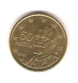 Euro Kursmünze Griechenland 50 Cent 2020 #m5