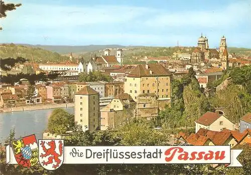 Ansichtskarte Deutschland - Passau - Ortspanorama (2880)