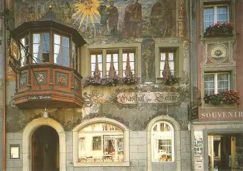 Ansichtskarte Schweiz - Stein am Rhein - Gasthaus Sonne (2898)