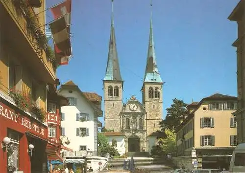 Ansichtskarte Schweiz - Luzern - Hofkirche (2904)