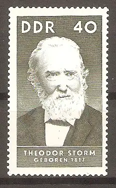 Briefmarke DDR Mi.Nr. 1297 ** Berühmte Persönlichkeiten 1967 / Theodor Storm (Dichter & Schriftsteller) #