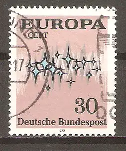 Briefmarke BRD Mi.Nr. 717 o Europa CEPT 1972 / Sternenband #