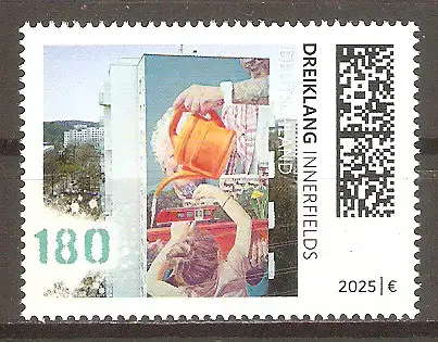 Briefmarke BRD Mi.Nr. 3893 ** Street Art 2025 / Wandmalerei „Dreiklang“ #