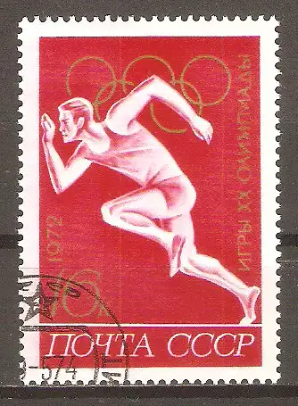 Briefmarke Sowjetunion Mi.Nr. 4024 o Olympische Sommerspiele München 1972 / Laufen #