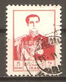 Briefmarke Iran Mi.Nr. 919 o Mohammad Reza Schah Pahlavi 1954 #