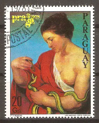 Briefmarke Paraguay Mi.Nr. 3098 o Internationale Briefmarkenausstellungen 1978 / Gemälde #