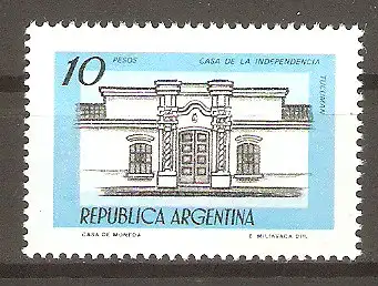 Briefmarke Argentinien Mi.Nr. 1398 y ** Gebäude 1979 / Haus der Unabhängigkeit in Tucumán #