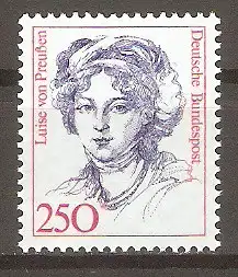 Briefmarke BRD Mi.Nr. 1428 ** Luise von Preußen 1989 / Königin von Preußen #