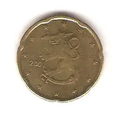 Euro Kursmünze Finnland 20 Cent 2001 #m7